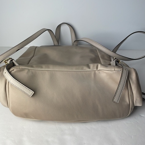 Michael Kors Cream Nylon MK Backpack - Picture 7 of 9